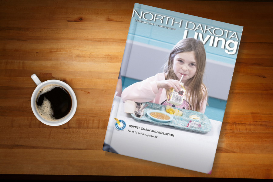 February issue of North Dakota Living 