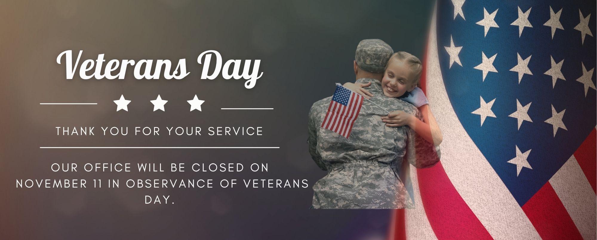Veterans Day Closed